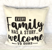 Load image into Gallery viewer, Personalized 4 PANEL PILLOW W/ BLACK SIDE