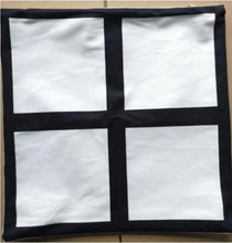 Load image into Gallery viewer, Personalized 4 PANEL PILLOW W/ BLACK SIDE