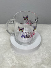 Load image into Gallery viewer, Phenomenal Woman Glass Mug-11 ounce
