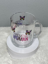 Load image into Gallery viewer, Phenomenal Woman Glass Mug-11 ounce
