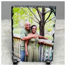 Load image into Gallery viewer, Personalized Rock Slate Plaque
